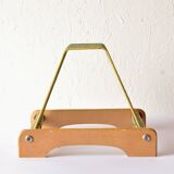 Vintage record rack for 25 vinyls - 1960s