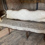 Louis XV period sofa and two armchairs