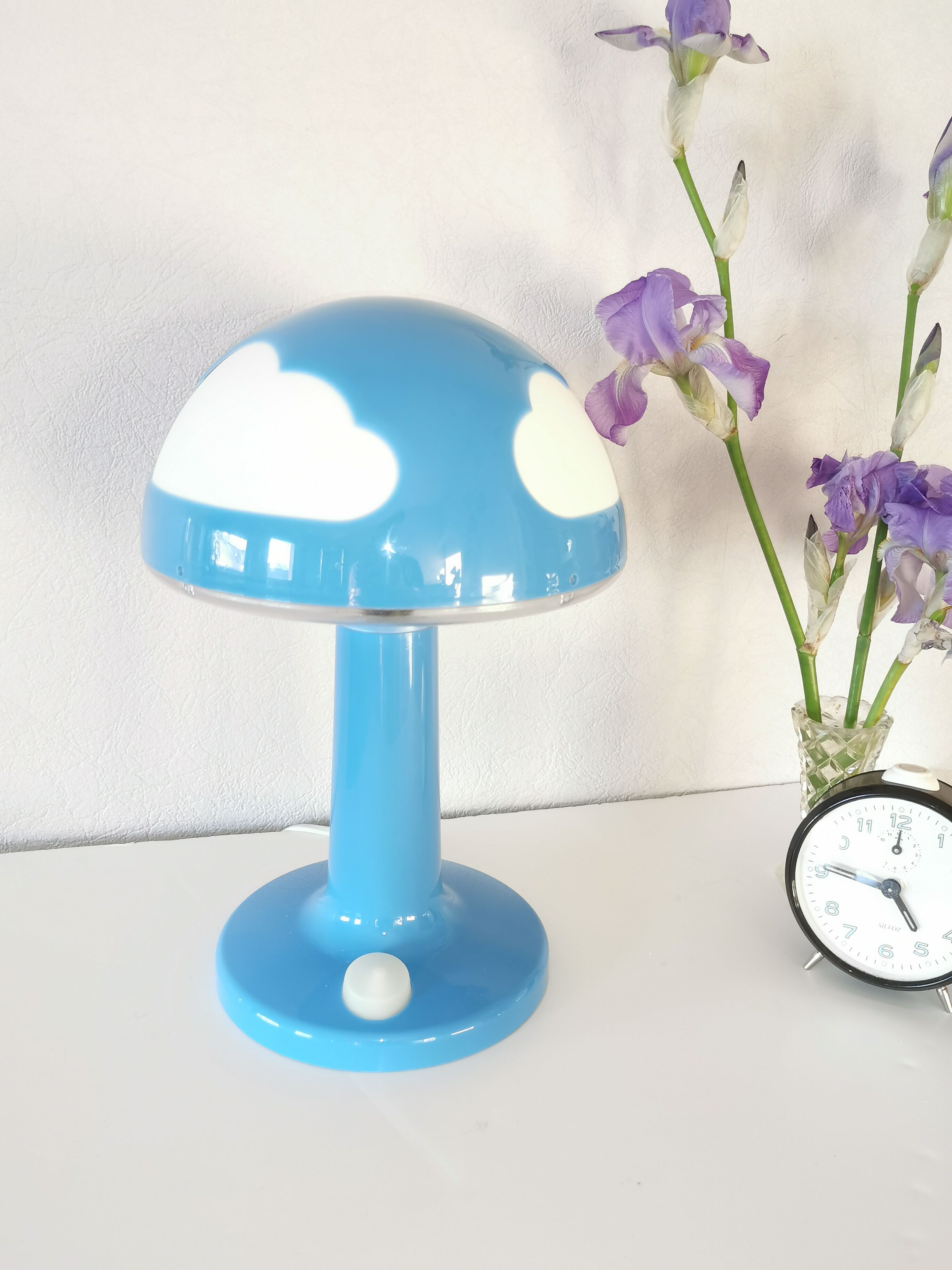 Mushroom lamp, blue cloud Skojig, design Henrik Preutz for Ikea, 1990