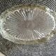 Glass sugar on art deco silver tray