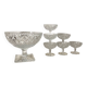 Antique chiseled crystal cups