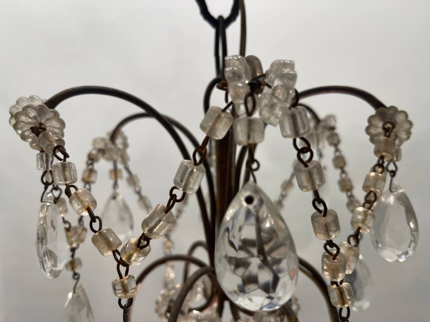 Green Flower Macaroni Light Pendant 1950’s