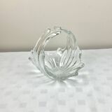 Vintage glass basket emptier