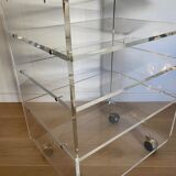 Desserte/Meuble-TV plexiglas transparent