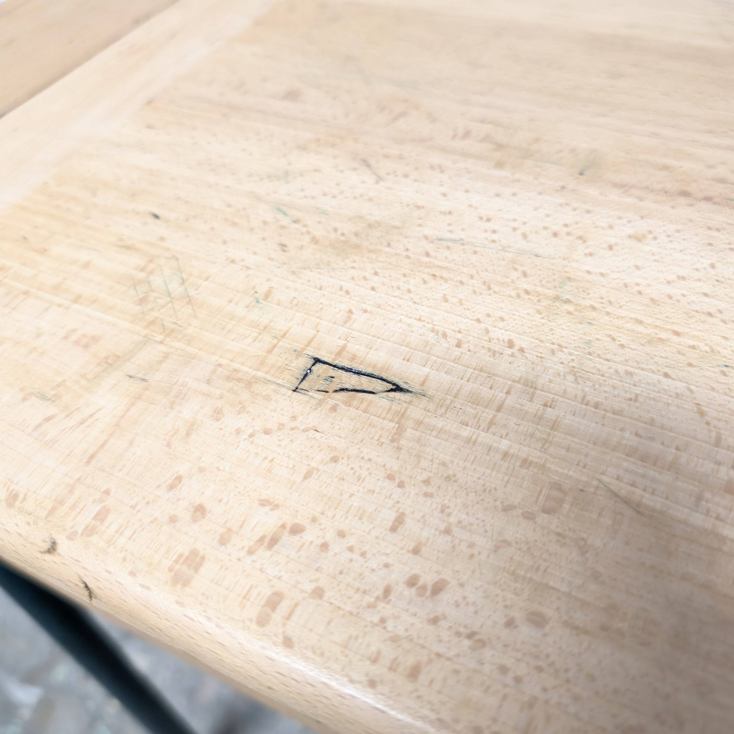 School desk with chest