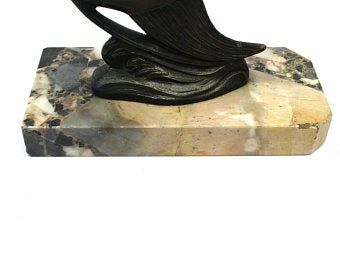 Paper press marble art deco fish