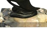 Paper press marble art deco fish