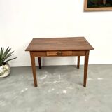 Solid cherry wood desk with spindle legs