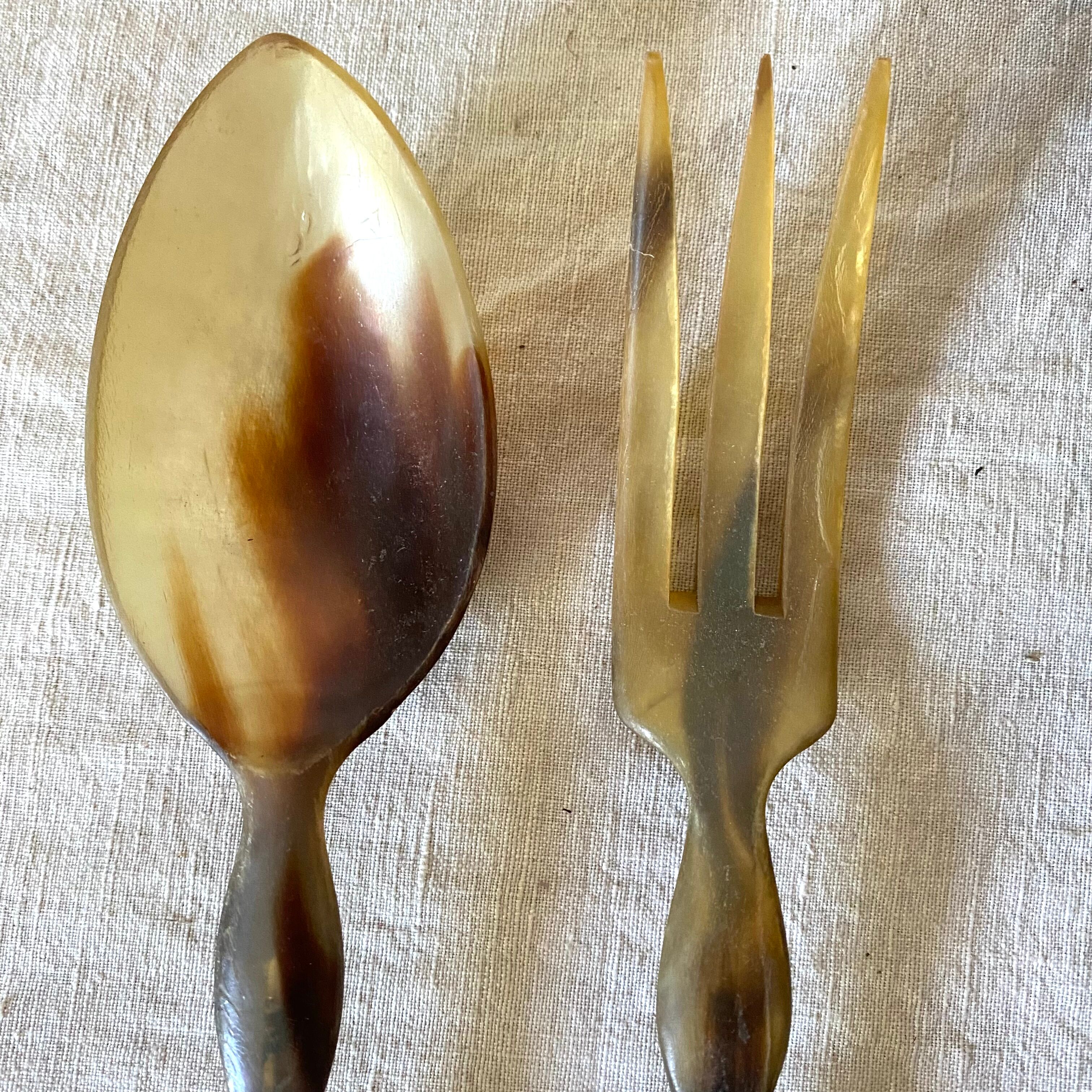 Antique salad cutlery