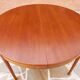 Extendable round table Teak by Tricoire & Vecchione for TV cabinet Paris 1960