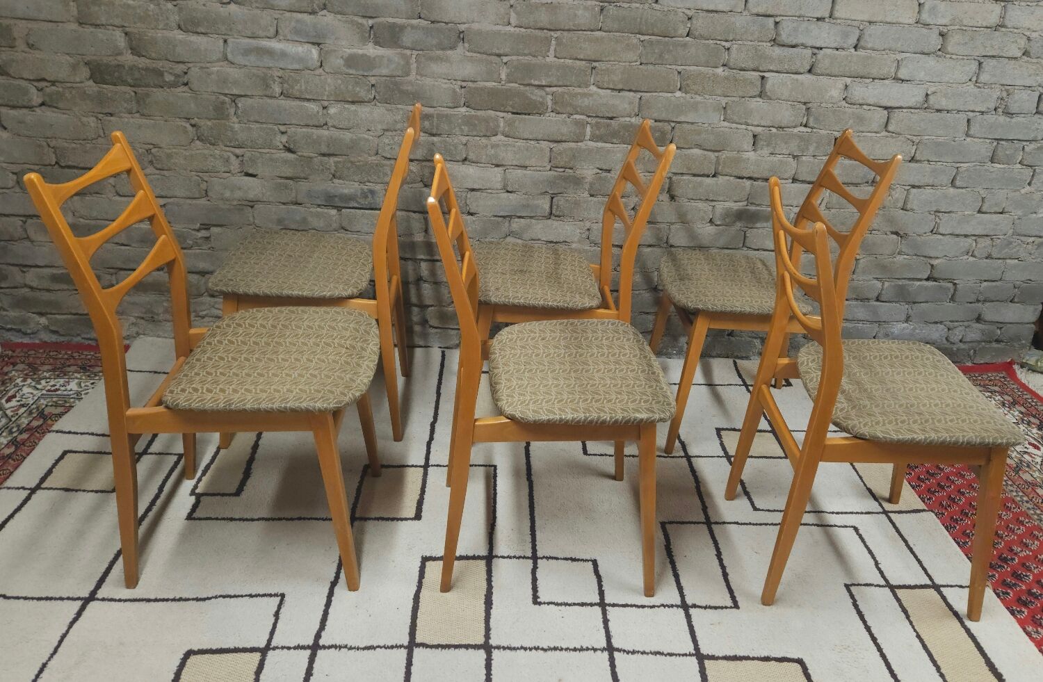 Set de 6 chaises scandinaves par Bähre Mignon Möbel 1960