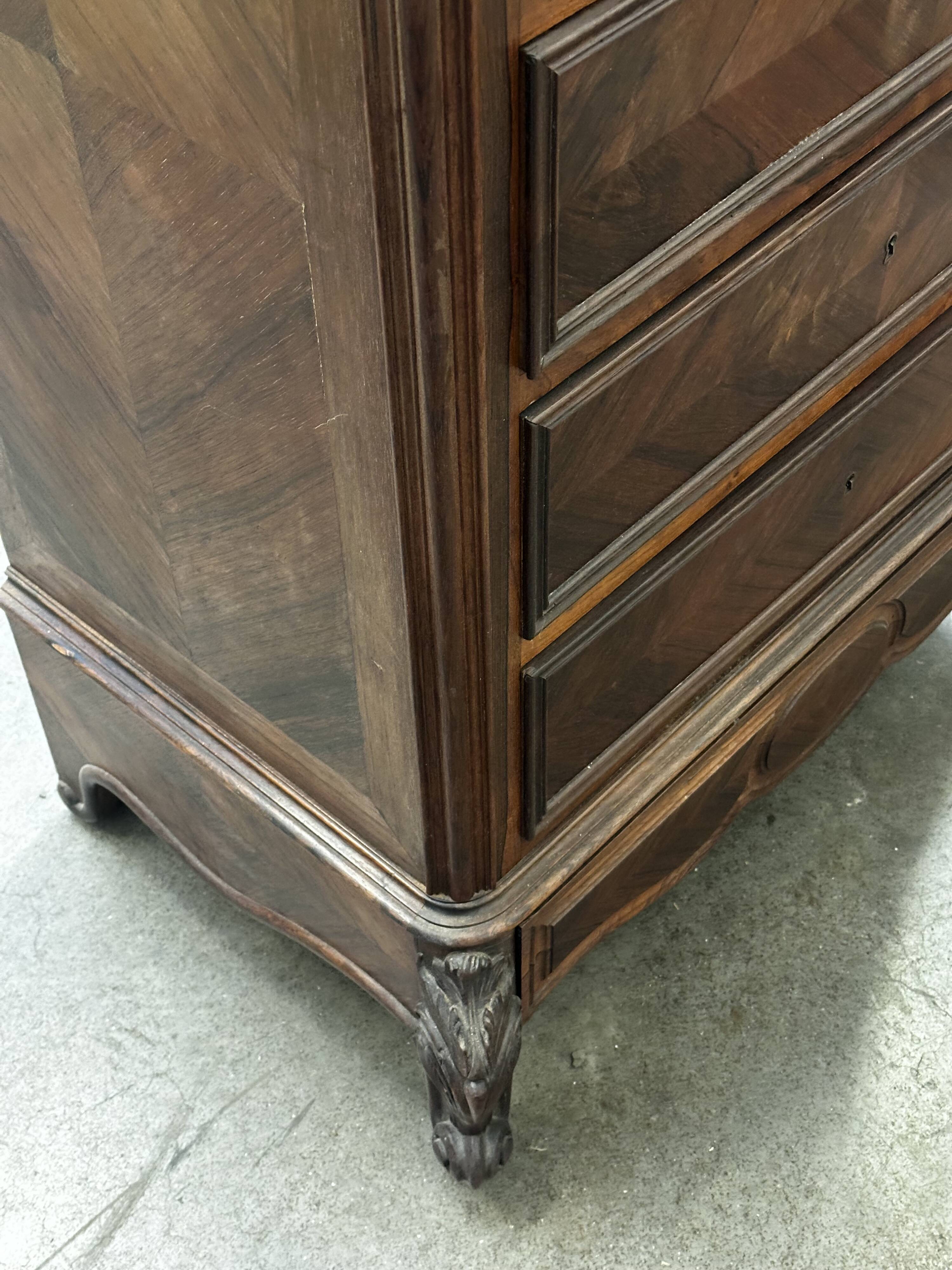 Chest of Drawers - Large, Narrow Chest of Drawers from the 19th Century