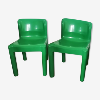 Paire de chaises Carlo bartoli. Kartell modèle 4875