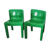 Paire de chaises Carlo bartoli. Kartell modèle 4875