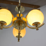 Brass chandelier, 1920s