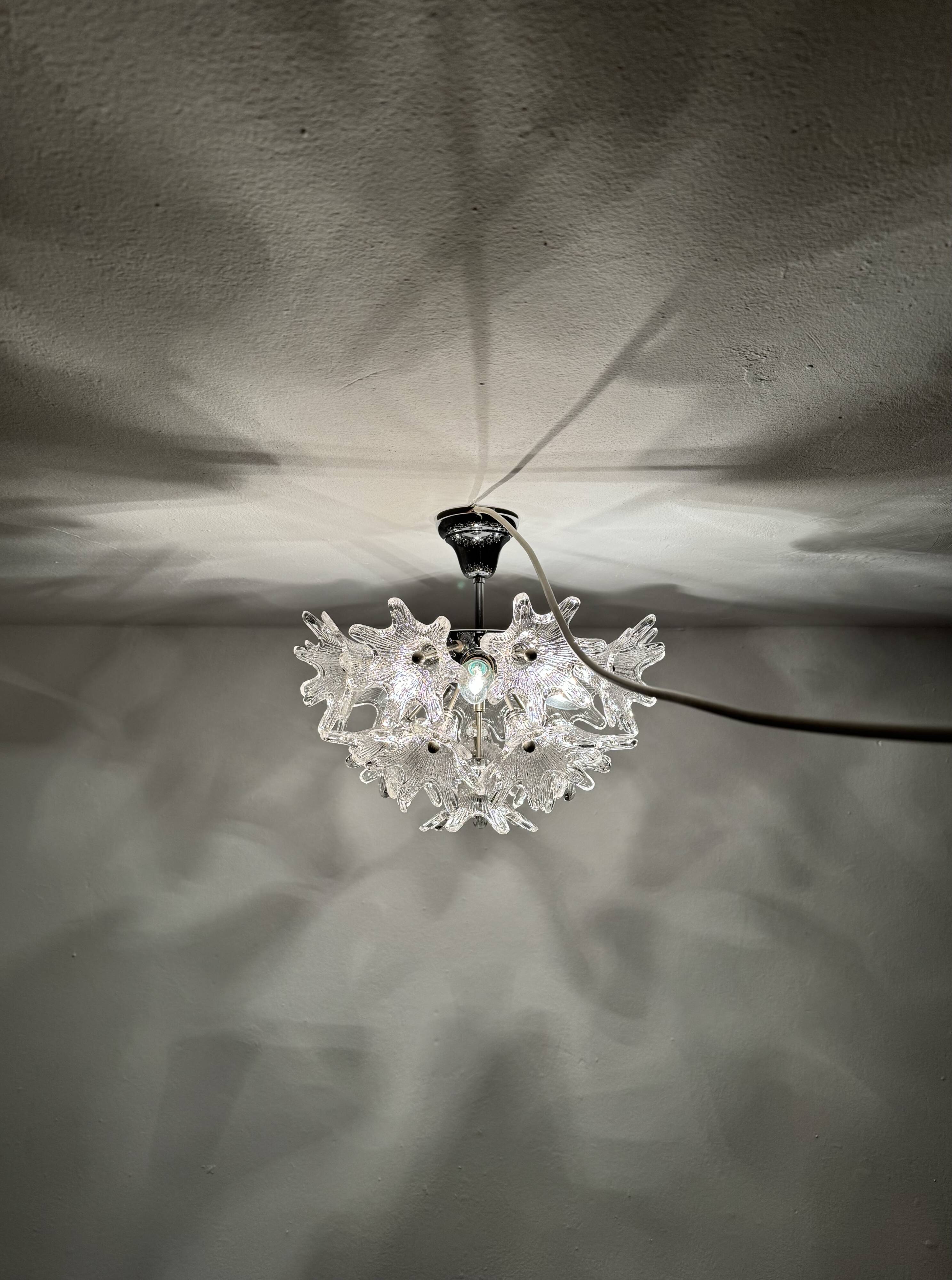 Lustre en verre de Murano par Paolo Venini pour VeArt