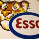 Enamelled plate esso 1957