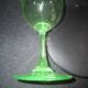 12 uraline crystal stemmed glasses
