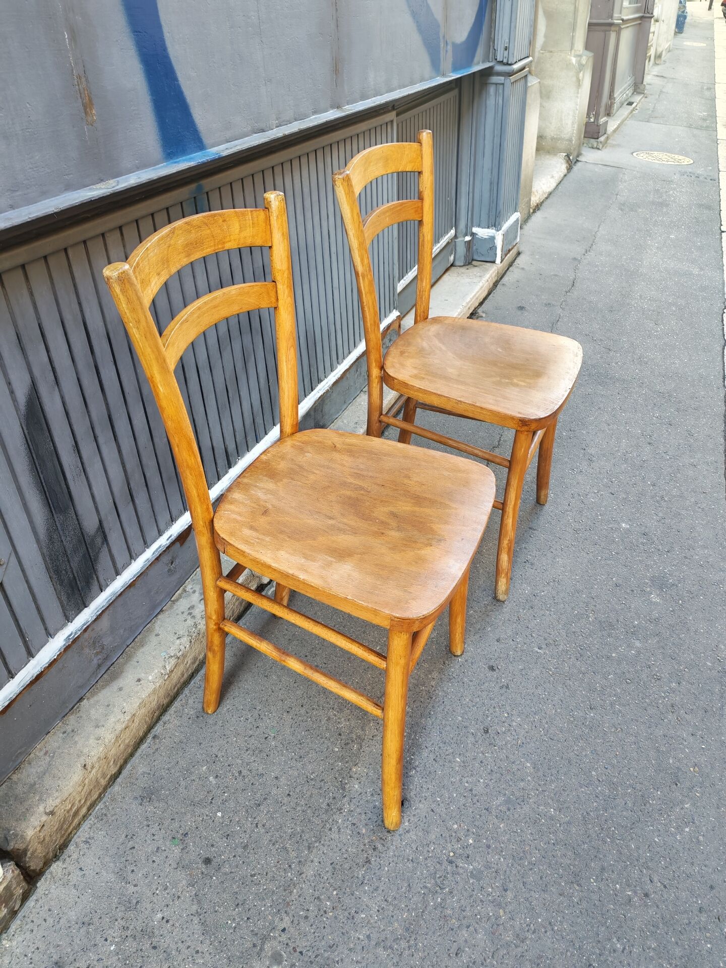 Pair of Luterma bistro chairs 1950