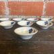 Set of 8 Bowls SARREGUEMINES Eldorado Model Ceramic Flower Decor