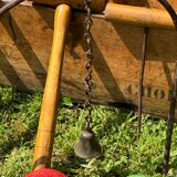 Old vintage wooden croquet game