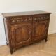 Buffet bas ancien style Louis XV en bois massif