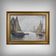 Painting "Sailboats on Calm Sea", oil on canvas, signed C. Bustad – 1928