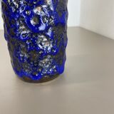 Rare Super Color Crusty Fat Lava Multi-Color Vase Scheurich, Germany WGP, 1970s