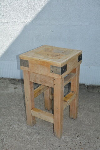 Old butcher block