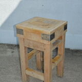 Old butcher block
