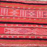 Hand-woven wool rug 155×5cm