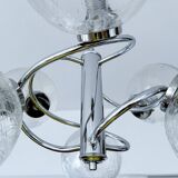 Suspension Vintage 70 Chrome Verre
