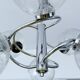 Vintage 70 Chrome Glass Suspension