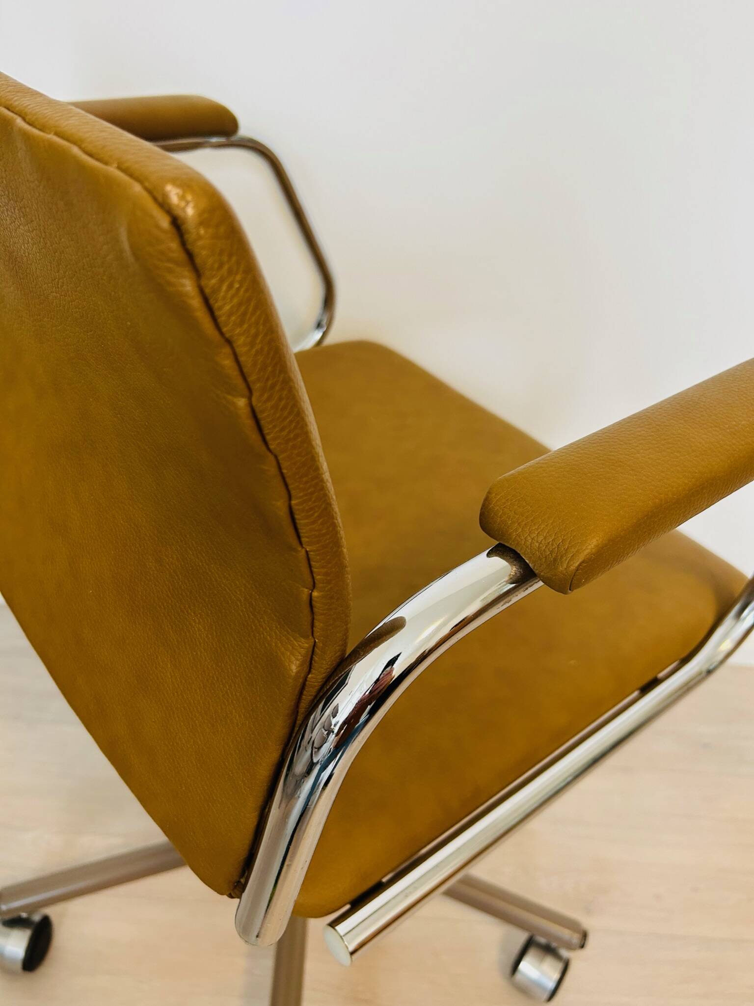 Vintage Mustard Office Chair Model K-380 from Kovona