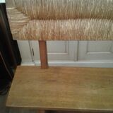 Bench with oak backrest