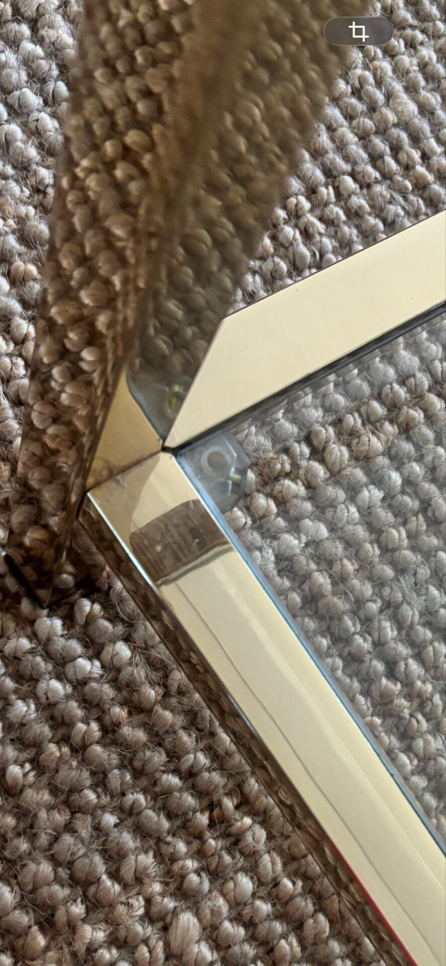 Table basse à double plateau des années 70