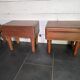 Pair of Scandinavian teak bedside tables from the 1960s.