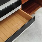 U-458 black and white sideboard by Jiri Jiroutek for Interier Praha