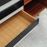 U-458 black and white sideboard by Jiri Jiroutek for Interier Praha