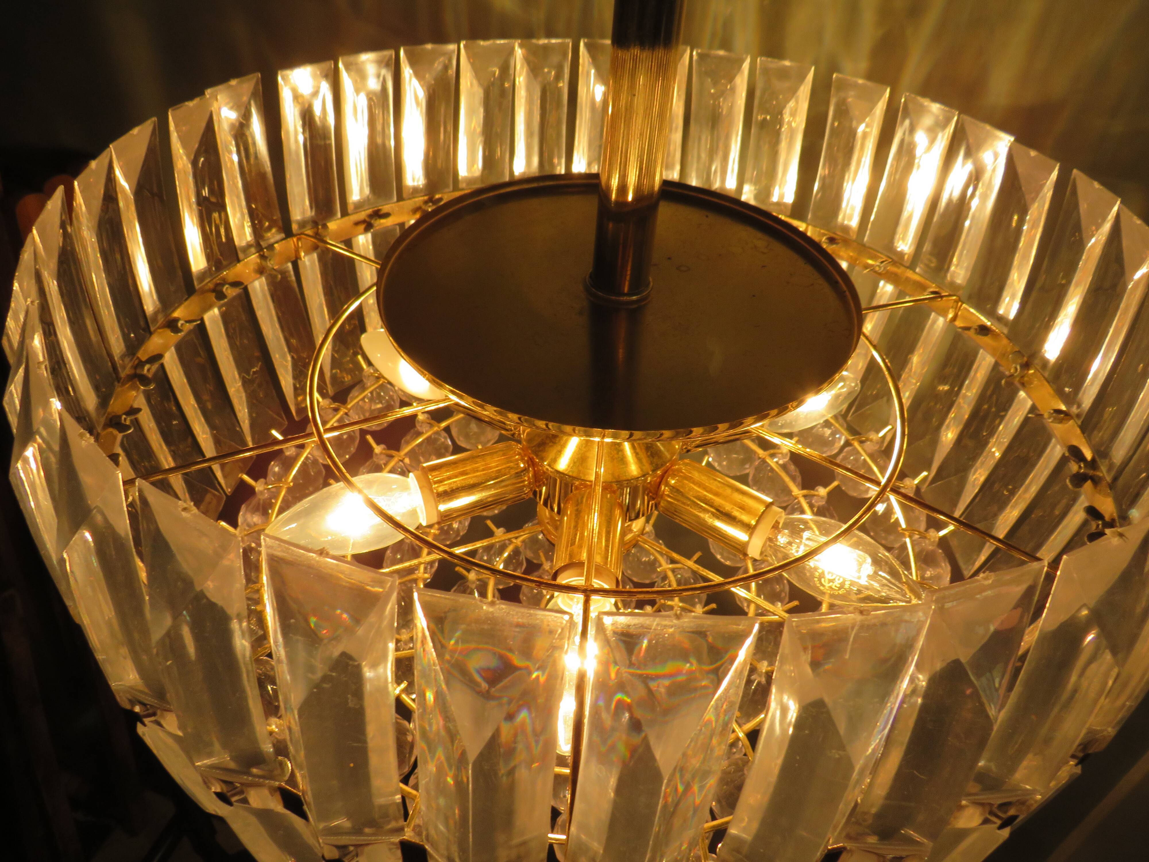 Hollywood Regency Chandelier 1978