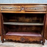 Louis XV period buffet in solid walnut around 1750
