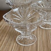 5 ice cream cups, Arques crystal fruits