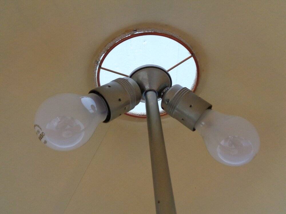 Italian Travertine Lamp, 1970s