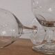 Set of 7 finely engraved vintage wine glasses