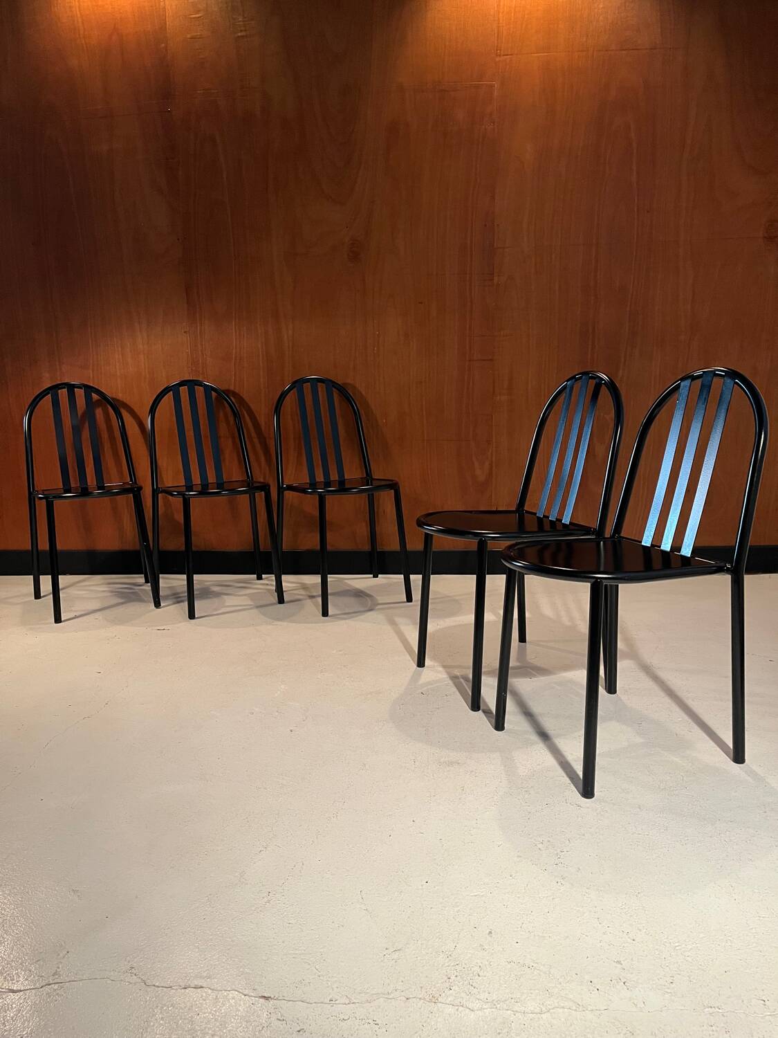 5 chaises officielles RMS , design Robert Mallet Stevens