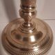 Pair of bronze torches or richly chiseled golden airain 19th century