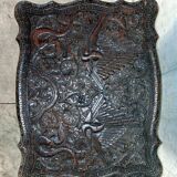 Ethnic carved wooden worker's furniture