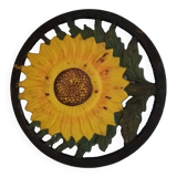 SUNFLOWER CAST IRON TRIVET