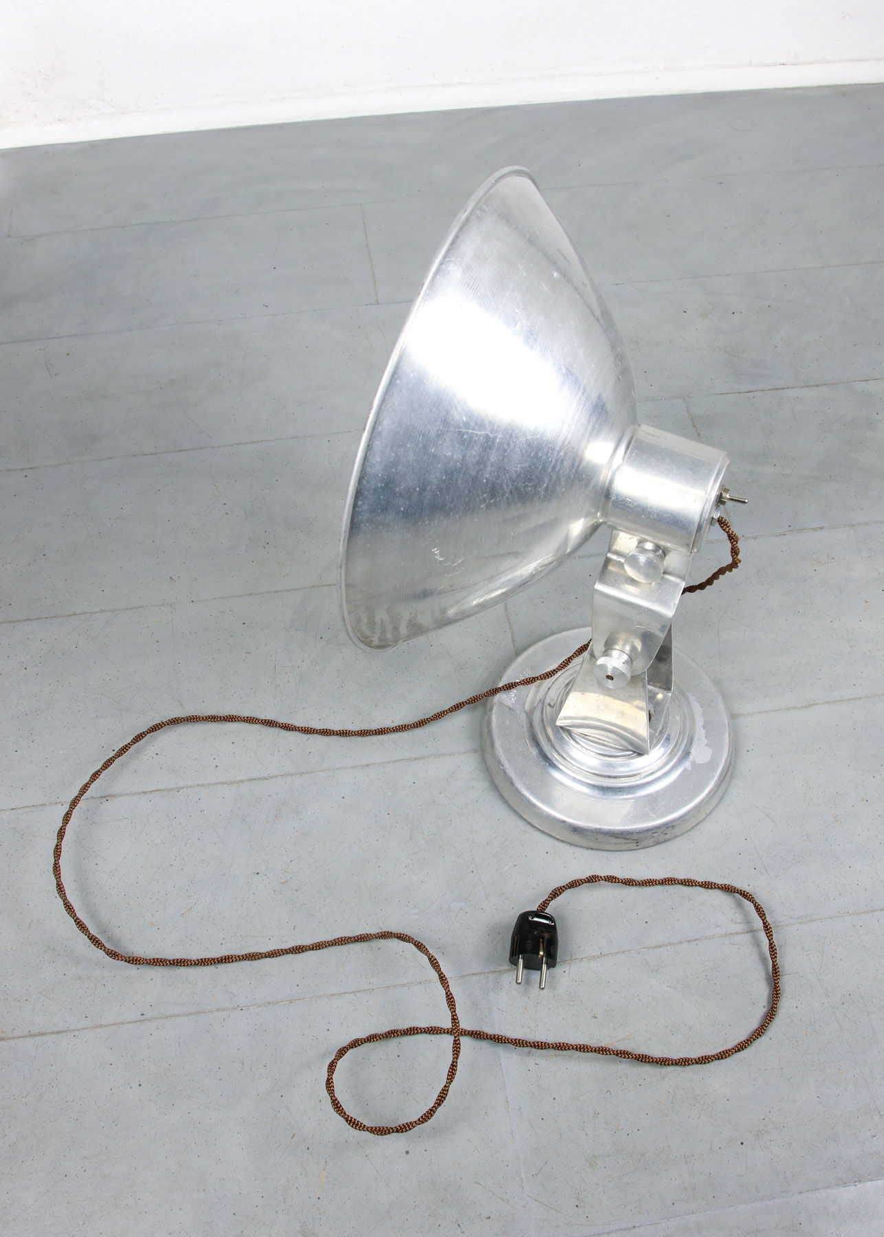 Mid-century Aluminium Adjustable Table Lamp, 50s