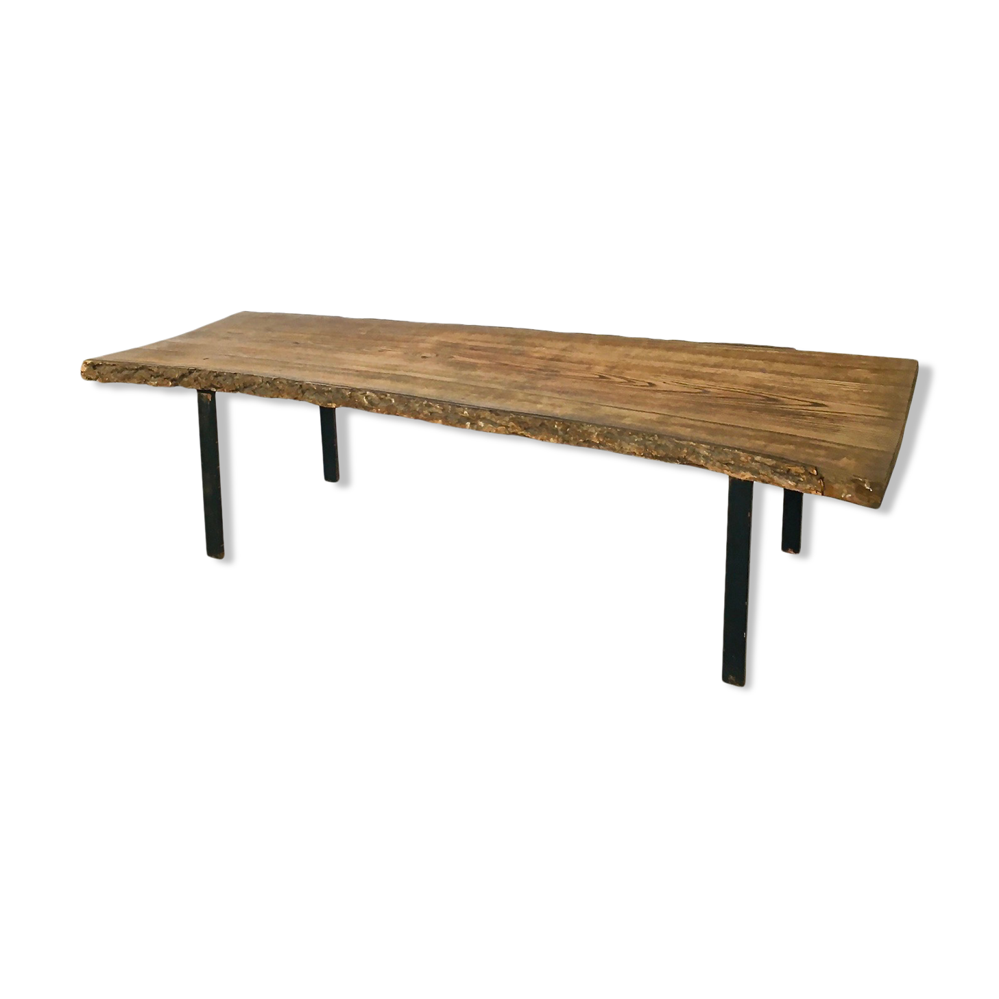 Table de salon en ronce de bois 1950's